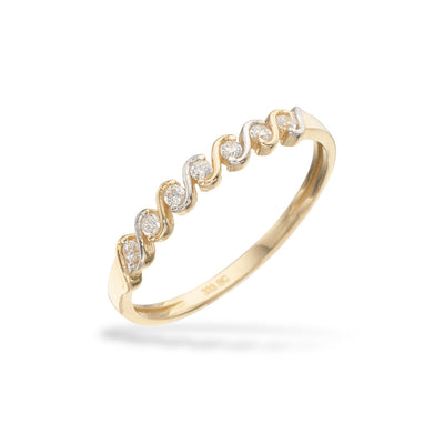 Scrouples - 8 kt. guldring med zirkoner - Model nr.: 711343