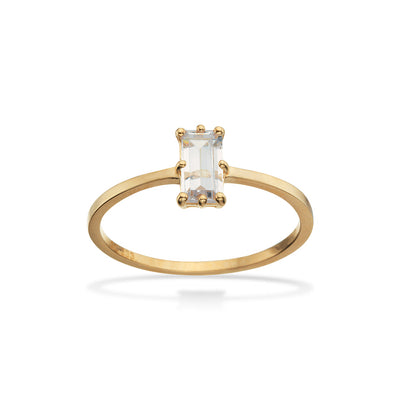 Scrouples - Ring 8 kt. baguette synt. zir - Model nr.: 711463