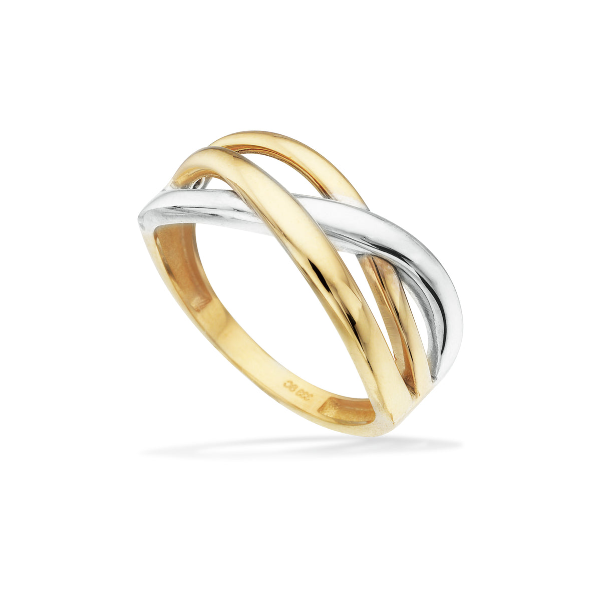 Scrouples - Guldring 8 kt. 2-farvet - Model: 712794