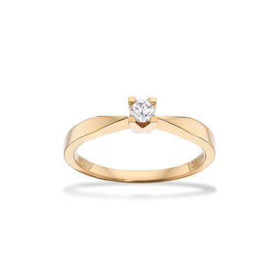 Scrouples - Kleopatra ring rødguld 0,10 W/SI 14 kt - Modelnr.: 7135,10