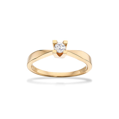 Scrouples - Kleopatra ring rødguld 0,15 W/SI 14 kt -  Modelnr.: 7135,15