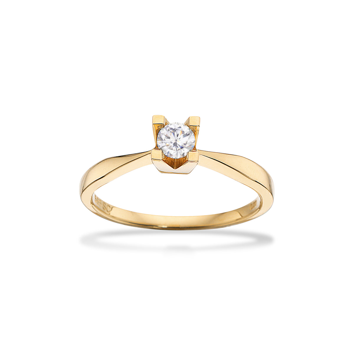 Scrouples - Kleopatra ring rødguld 0,20 W/SI 14 kt -  Modelnr.: 7135,20