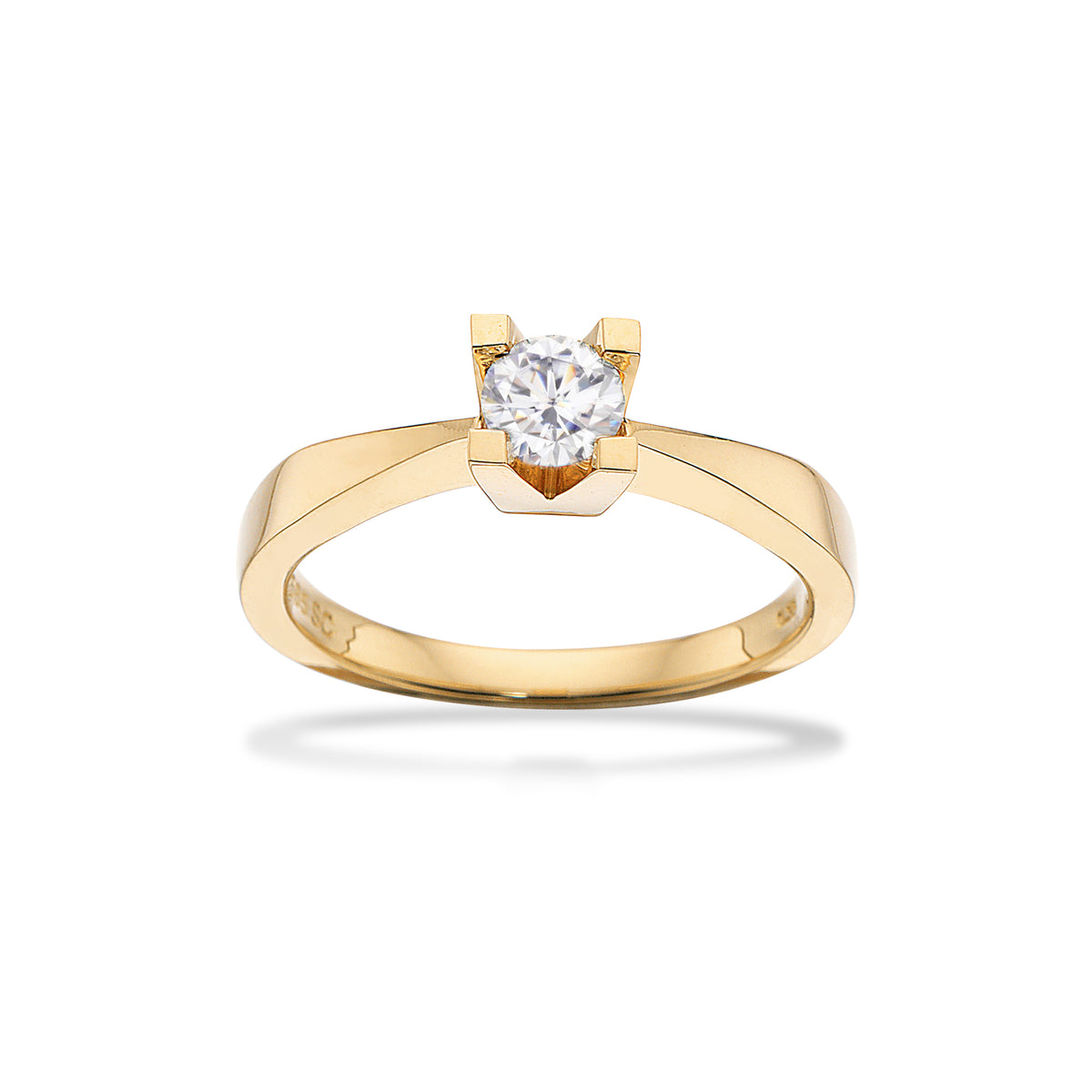 Scrouples - Kleopatra ring rødguld 0,35 W/SI 14 kt -  Modelnr.: 7135,35