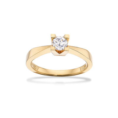 Scrouples - Kleopatra ring rødguld 0,35 W/SI 14 kt -  Modelnr.: 7135,35