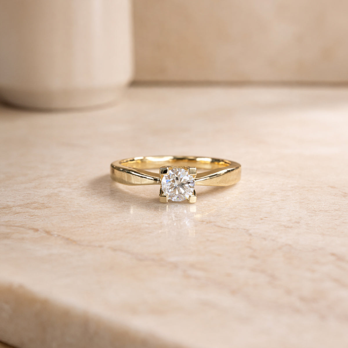 Scrouples - Kleopatra ring rødguld 0,50 W/SI 14 kt -  Modelnr.: 7135,50