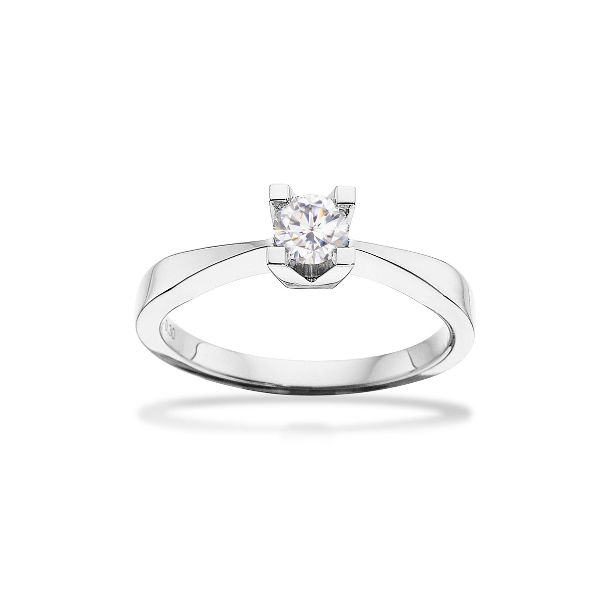 Scrouples - Kleopatra hvidguld ring 0,30 W/SI 14 kt -  Modelnr.: 7136,30