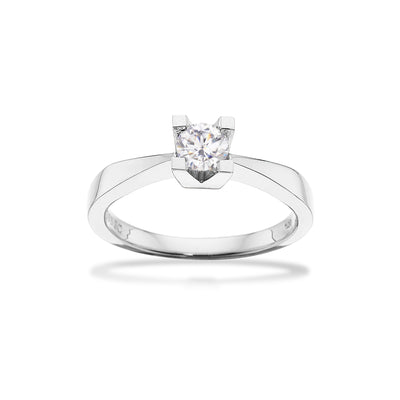 Scrouples - Kleopatra hvidguld ring 0,35 W/SI 14 kt -  Modelnr.: 7136,35