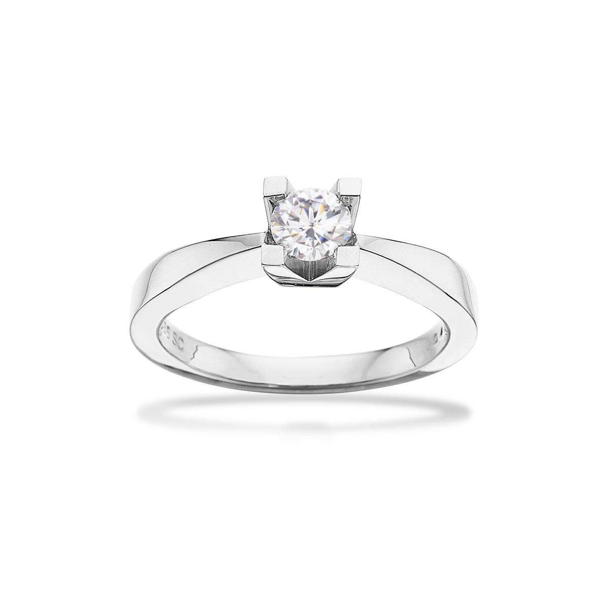 Scrouples - Kleopatra hvidguld ring 0,40 W/SI 14 kt -  Modelnr.: 7136,40