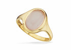 Scrouples - 8 kt. guldring med oval rosa quartz - Model: 714183