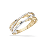 Scrouples - 8 kt. guld ring med cubic zirkon - Model: 714644