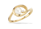Scrouples - 8 kt guldring med syntetiske zirkoner - Model: 714673