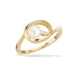 Scrouples - 8 kt guldring med syntetiske zirkoner - Model: 714673