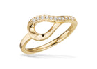 Scrouples - 8 kt guldring med syntetiske zirkoner - Model: 714683