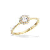 Scrouples - 8 kt guldring med hvid cubic zir - Model: 715123