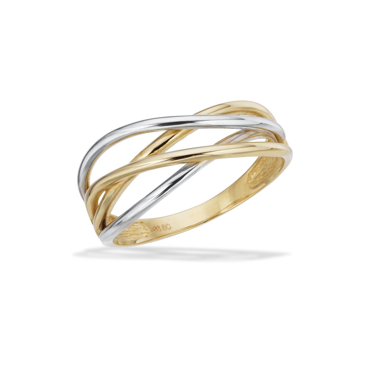 Scrouples - 8 kt rød og hvidguld ring - Model: 715464