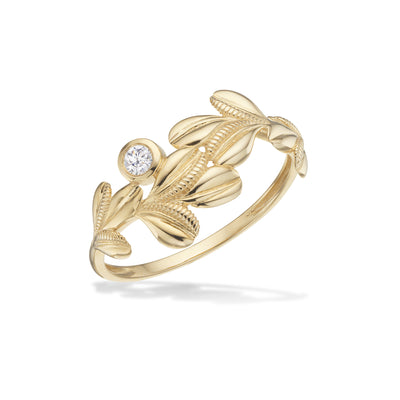 Scrouples - 8 kt guldring med syntetiske zirkoner - Model: 715563