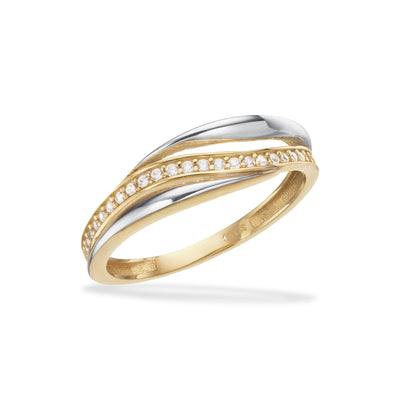 Scrouples ring cubic zir. 2 fv. 8 kt. 715964