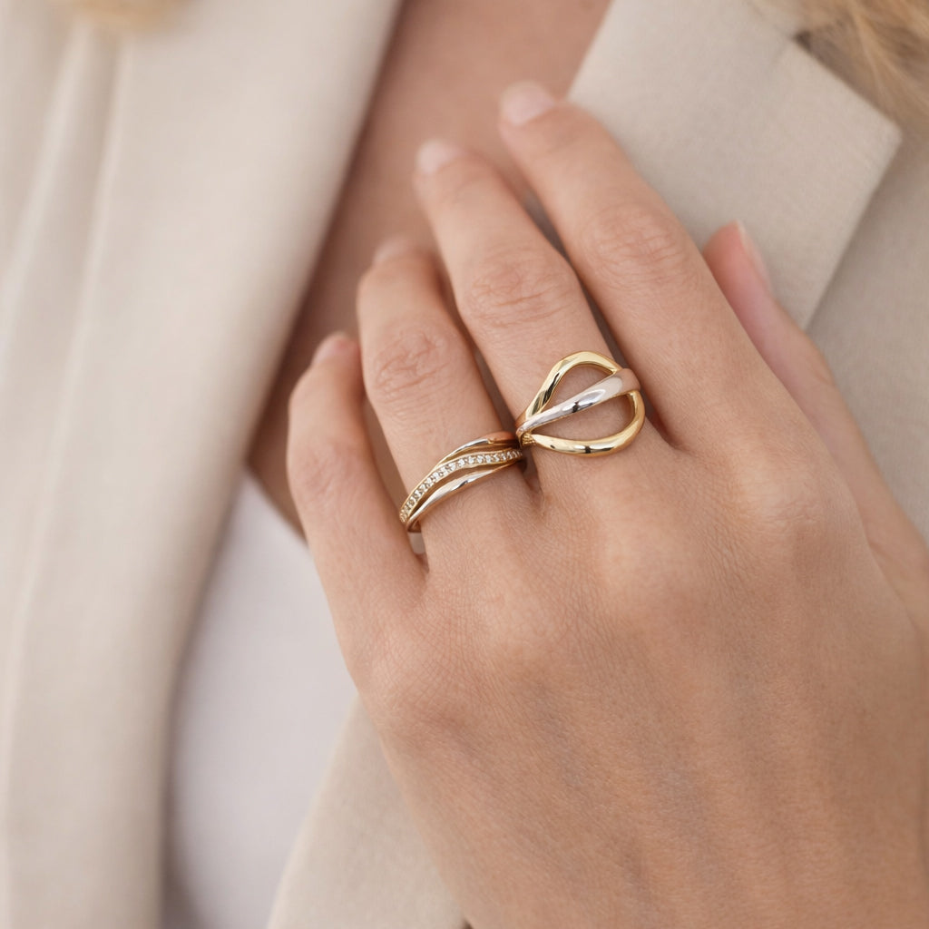 Scrouples ring cubic zir. 2 fv. 8 kt. 715964