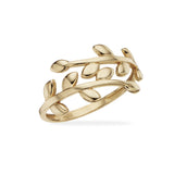 Scrouples - 8 kt. guld ring med blade - Model: 716133