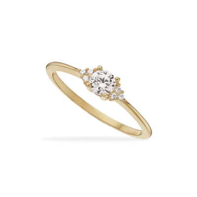 Scrouples - 8 kt. guld ring med cubic zirkon - Model: 716233