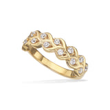 Scrouples - Ring, forgyldt sølv med syntetiske zirkoner - Model: 729652