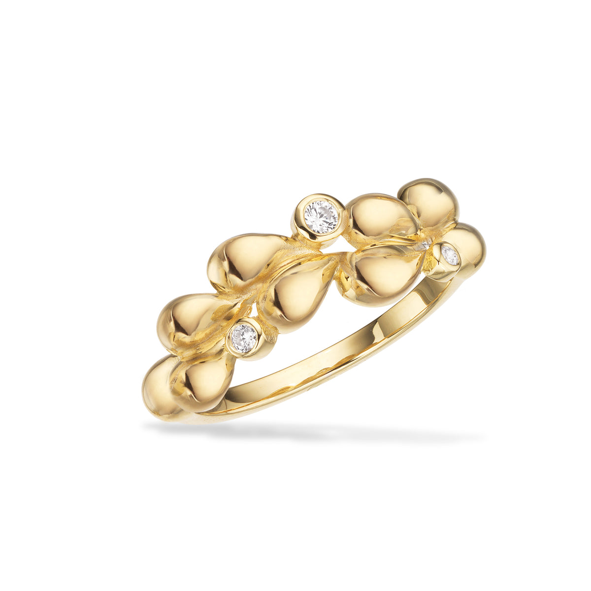 Scrouples - Ring, forgyldt sølv med syntetiske zirkoner - Model: 729692