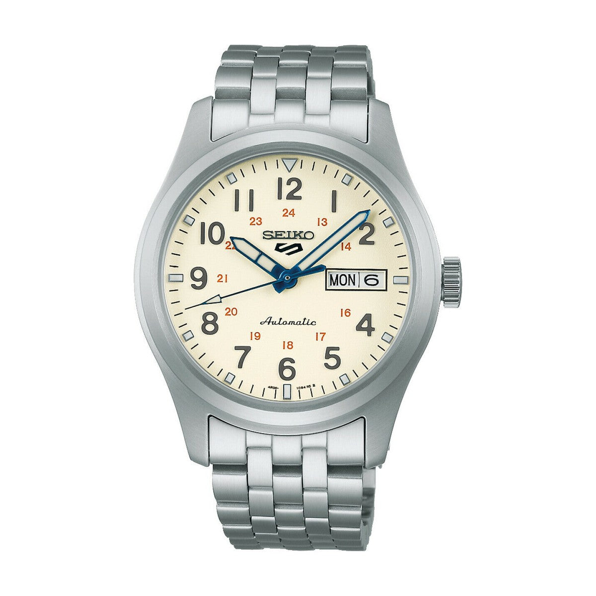 Seiko - Seiko 5 sport automatic herreur, stål med lænke og ekstra rem - Model: SRPK41K1