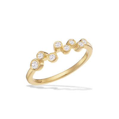 Scrouples - Ring, forgyldt sølv med syntetiske zirkoner - Model: 730732