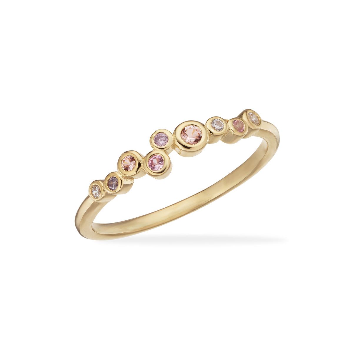 Scrouples -Forgyldt sølv ring med cubic zir. - Model: 731562