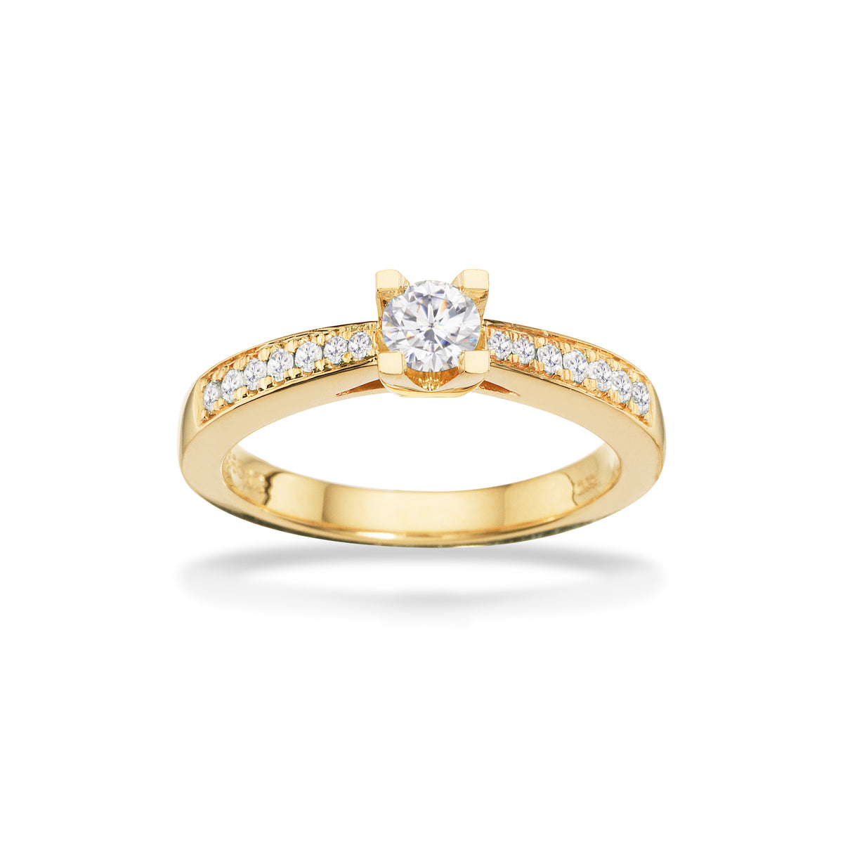 Scrouples - Kleopatra Queen diamantring 14 kt. rødguld med 0,33ct w/si - Modelnr.: 7535,33