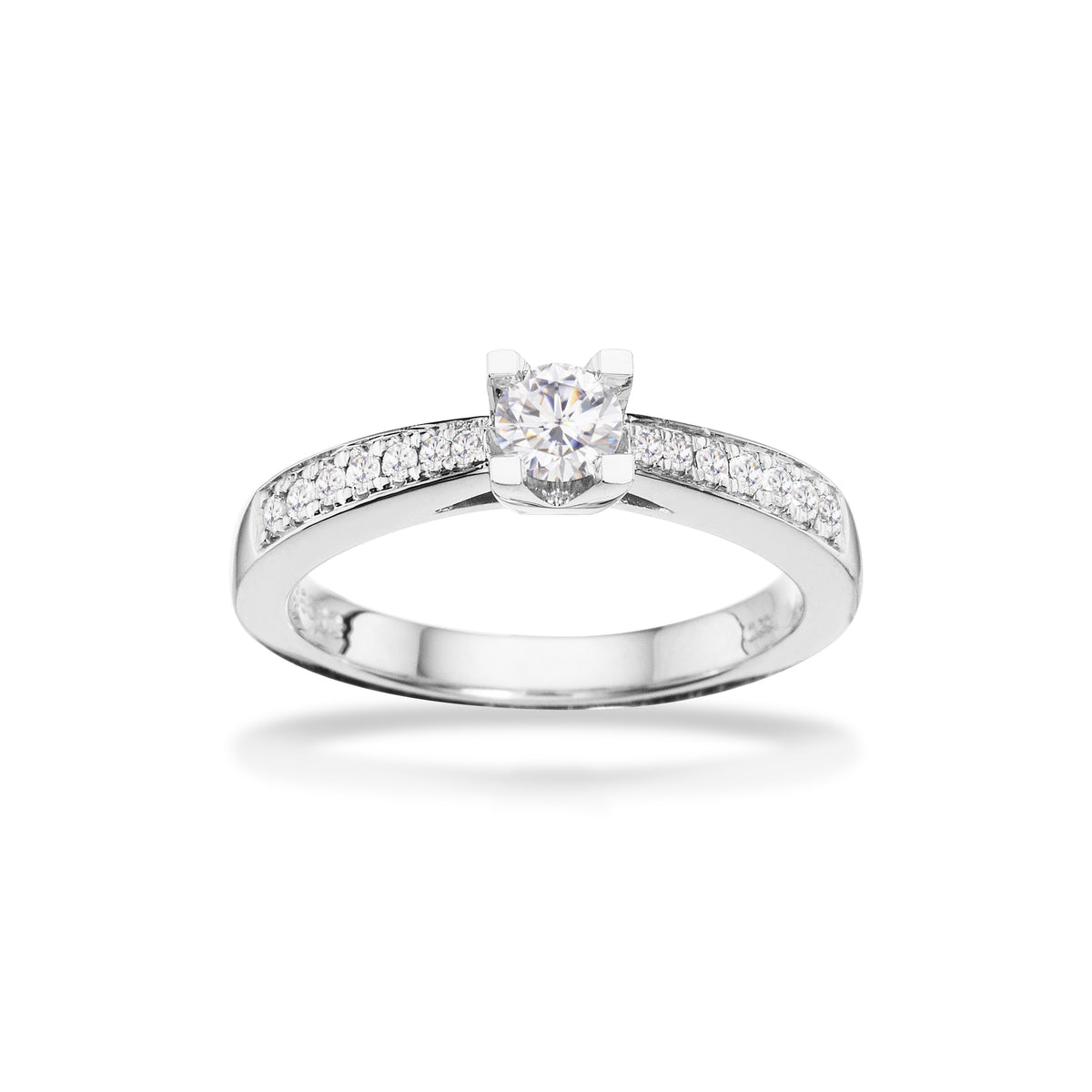 Scrouples - Kleopatra Queen diamantring 14 kt. hvidguld med 0,33ct w/si - Modelnr.: 7536,33