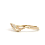 14 kt. guld diamantring med diamant, 0,02ct tw/si - Model: 40-22628