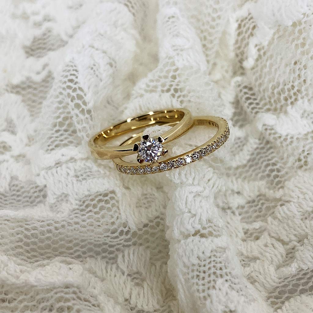 Scrouples - Vida ring rødguld 0,05 W/P1 8 kt - Model: 7813,05