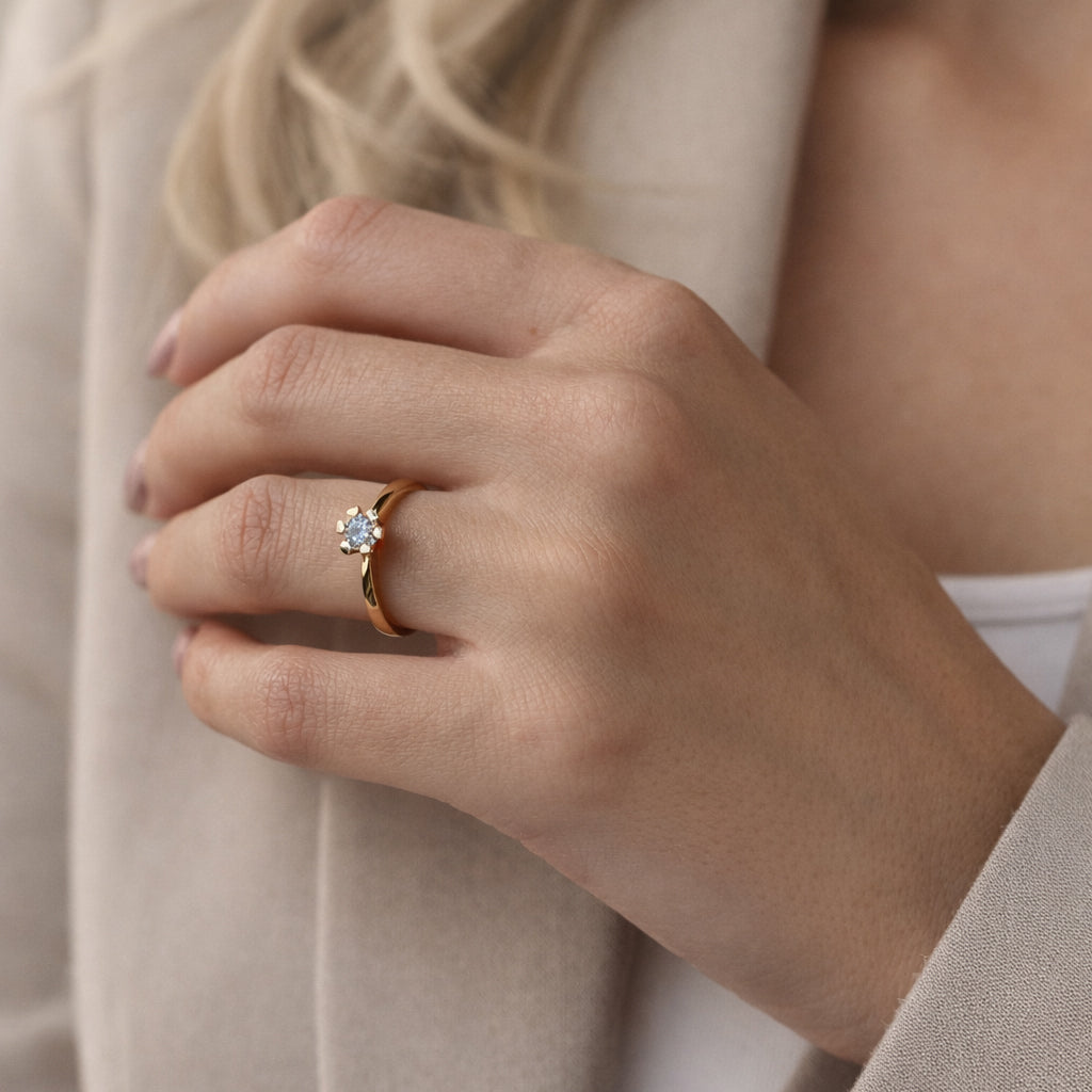 Scrouples - Vida ring 0,30 rødguld W/P1 8 kt - Model: 7813,30
