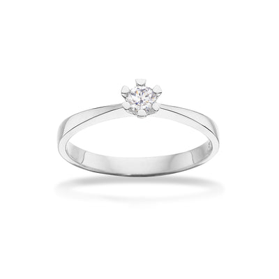 Scrouples - Vida ring hvidguld 0,15 W/P1 8 kt - Model: 7814,15