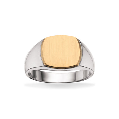Scrouples - Sølv herrering med 8 kt. plade - Model: 790842