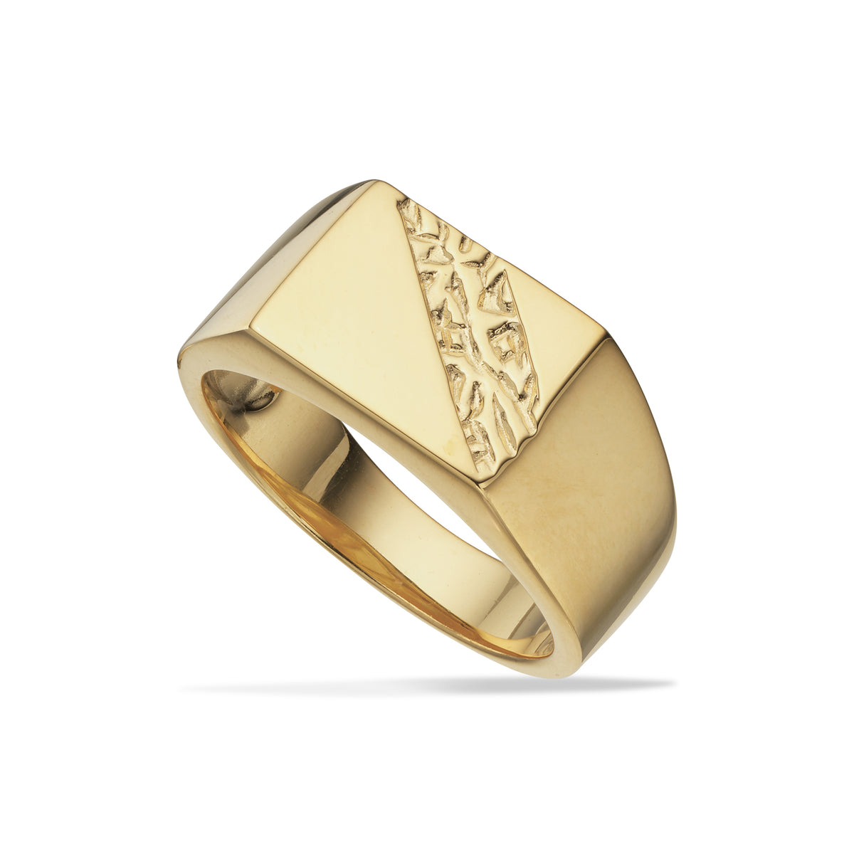 Scrouples - Forgyldt sølv signet herrering - Model: 791652