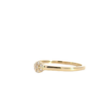 14 kt. Guld diamant ring med ialt.: 0,06ct w/si - 40-22617