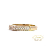 14KT. Diamantring rødguld 0,30ct - Model: 40-22567
