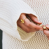 Christina Jewelry - Four Leaf Clover, ring, forgyldt sølv - Model: 800-3.29.B