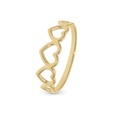 Christina Dancing Love ring i forgyldt sølv – model 800-1.19.B