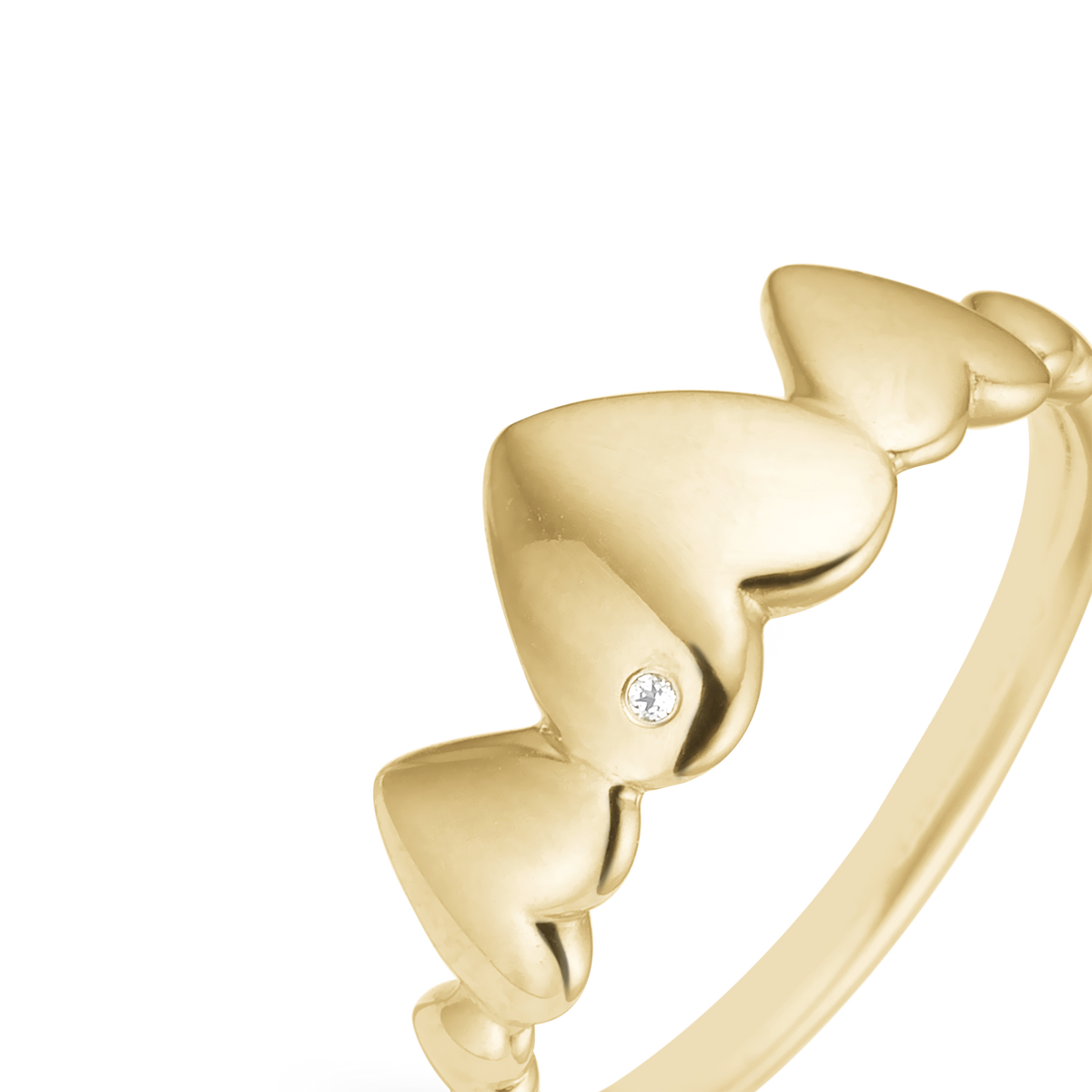 Christina Hearts for Ever ring i forgyldt sølv – model 800-2.18.B – billede 9
