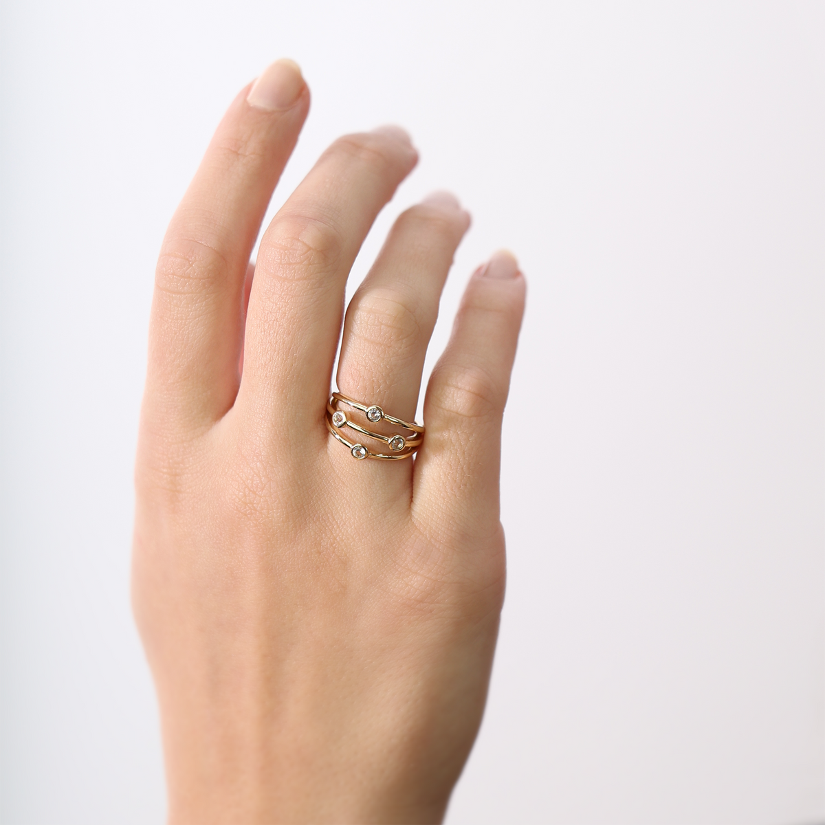 Christina Thrown ring i forgyldt sølv – model 800-3.18.B – billede 3