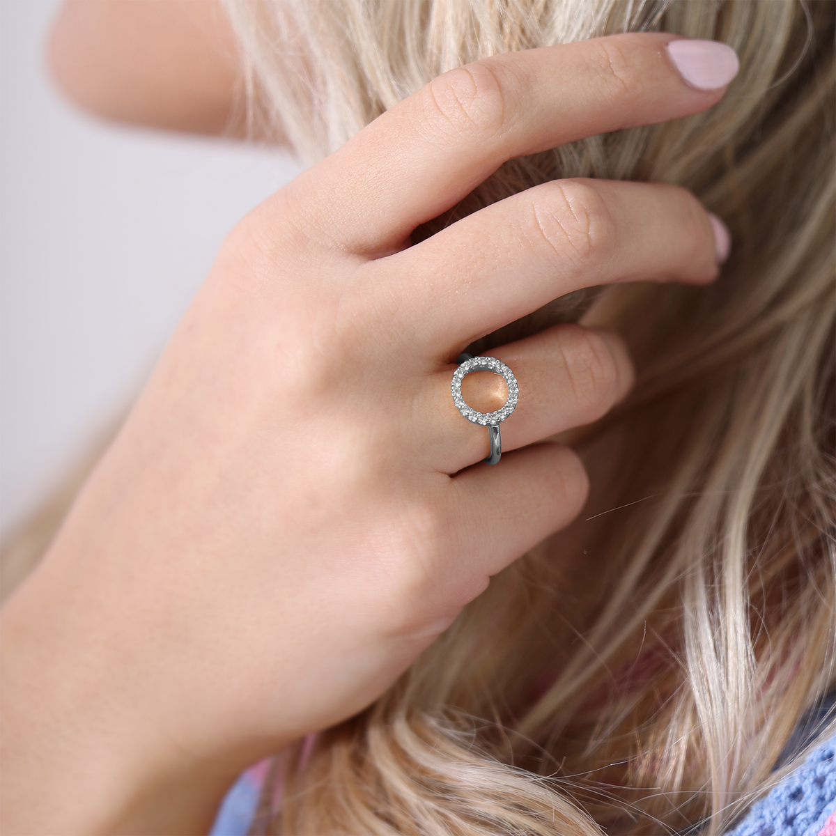 Christina Sparkly Circle ring i sølv – model 800-3.20.A – billede 3