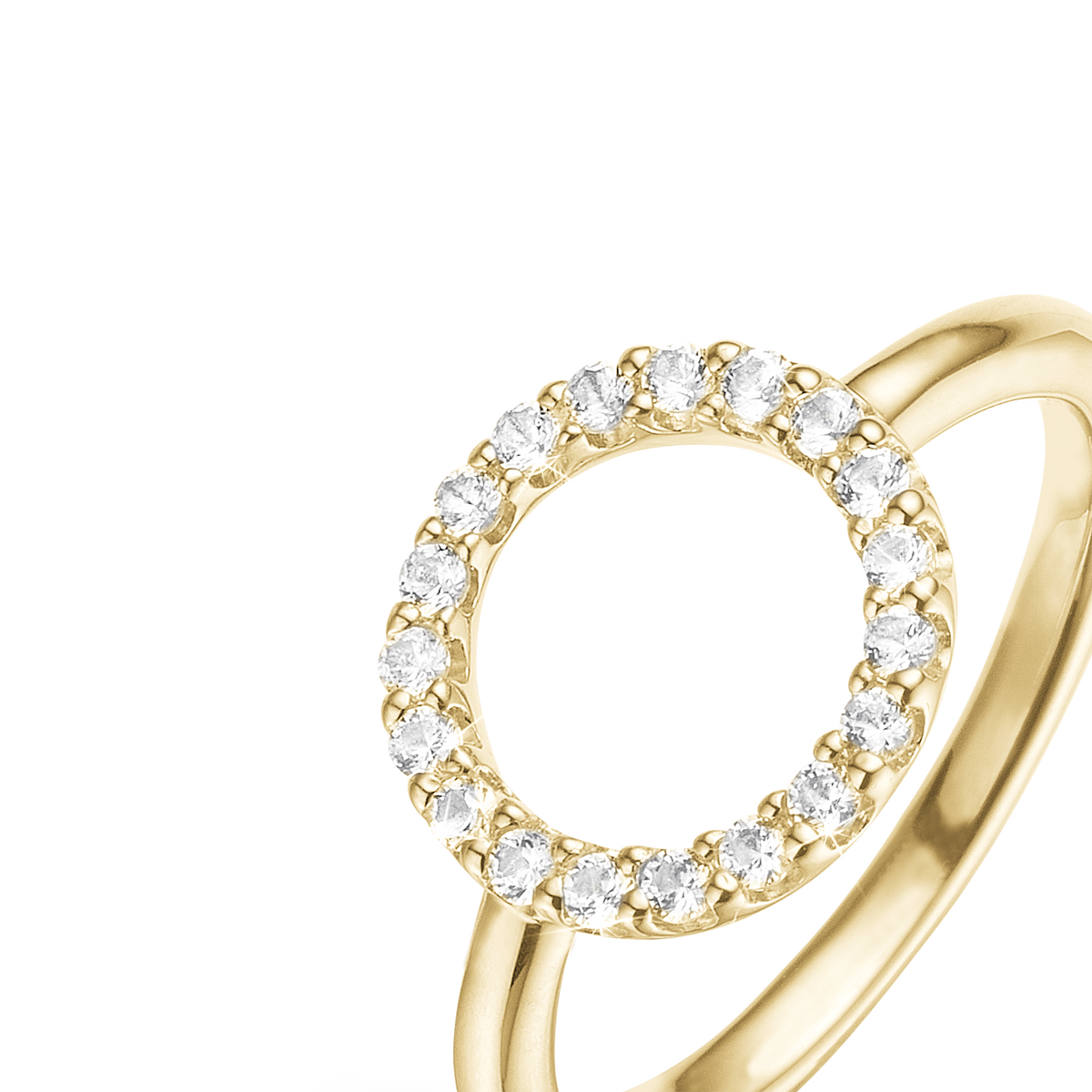 Christina Sparkly Circle ring i forgyldt sølv – model 800-3.20.B – billede 5