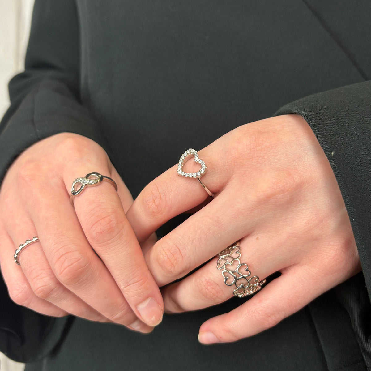 Christina Sparkly Heart ring i sølv – model 800-3.21.A – billede 2