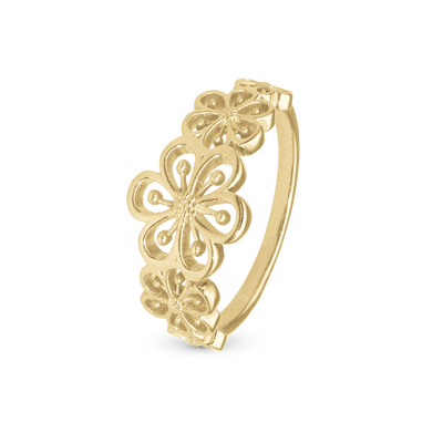 Christina Flower Heaven ring i forgyldt sølv – model 800-3.31.B