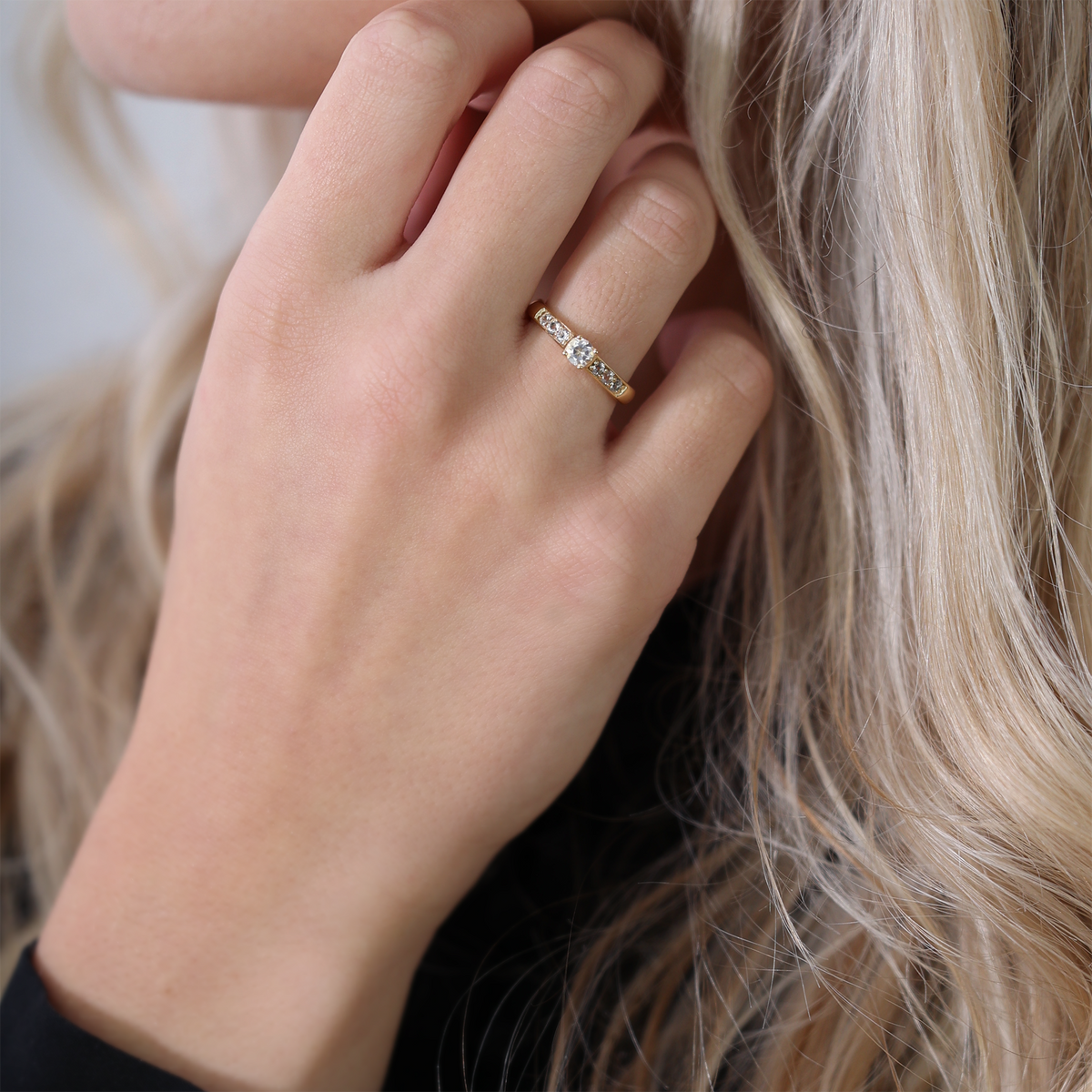 Christina Princess ring i forgyldt sølv – model 800-3.8.B – billede 4