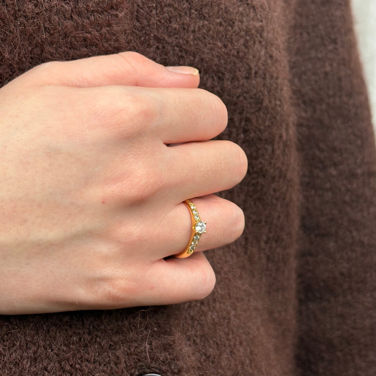 Christina Princess ring i forgyldt sølv – model 800-3.8.B – billede 2