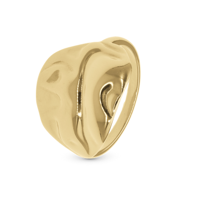 Christina Wavy ring i forgyldt sølv – model 800-4.15.B